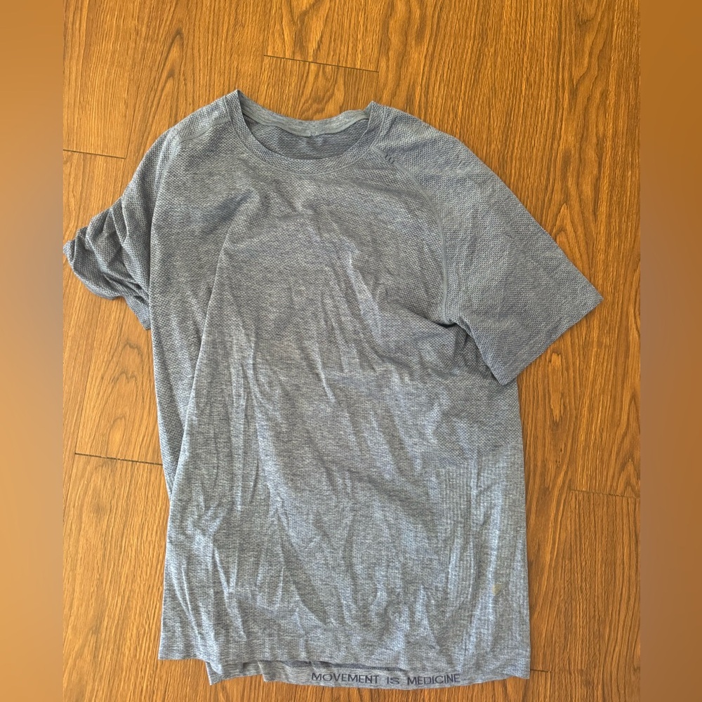 Lululemon Gray Men's workout Shirt